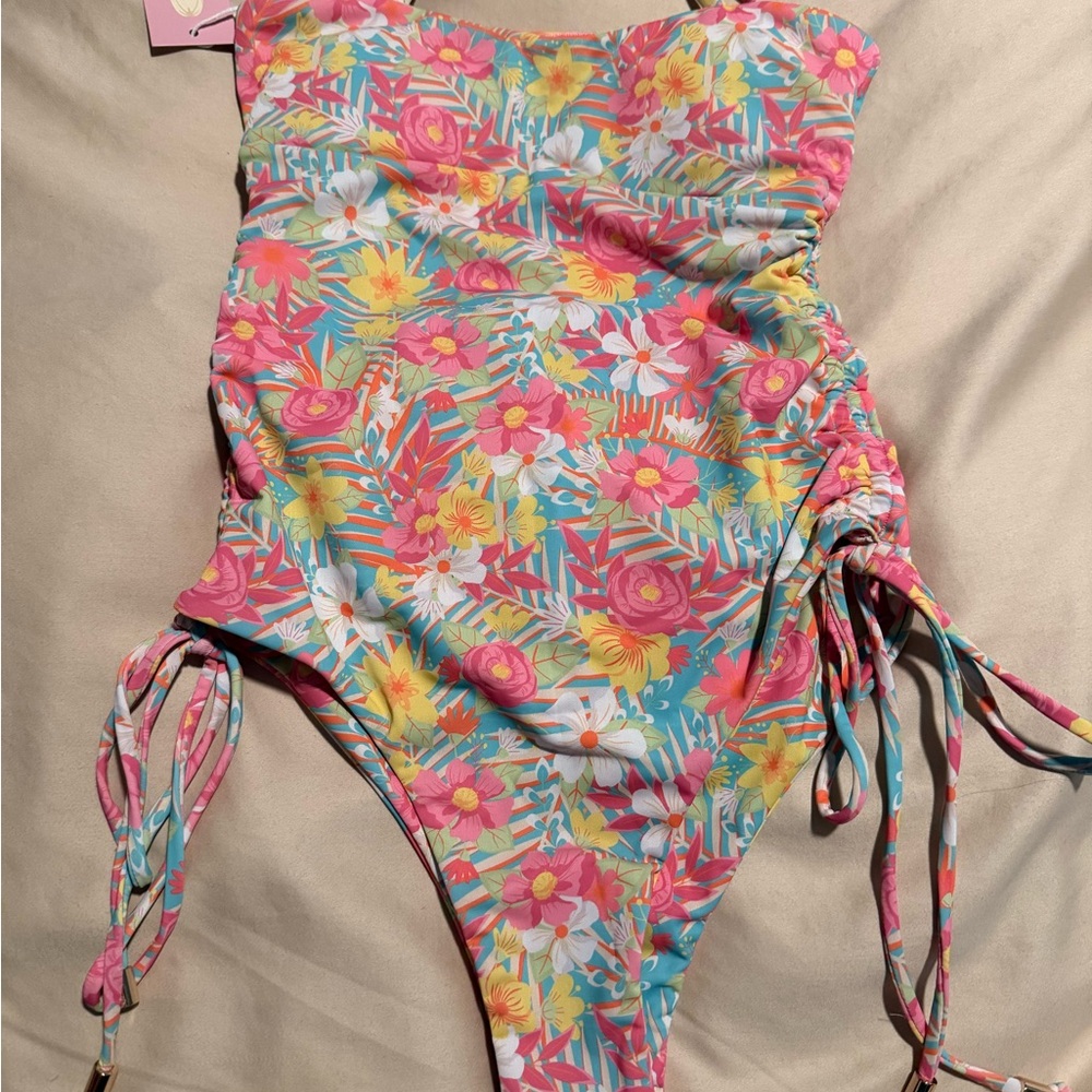 Tropical Floral Women's One Piece Swimsuit